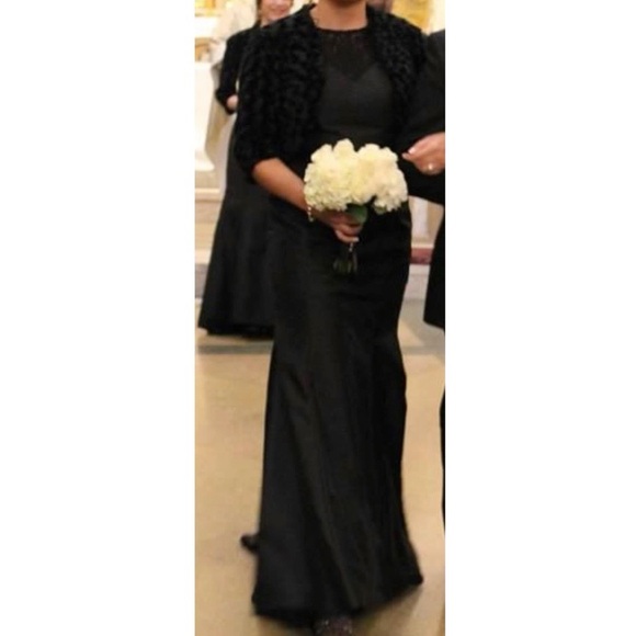 LAZARO NOIR BRIDESMAID/PROM DRESS SZ10 fits like 4 - Picture 4 of 5